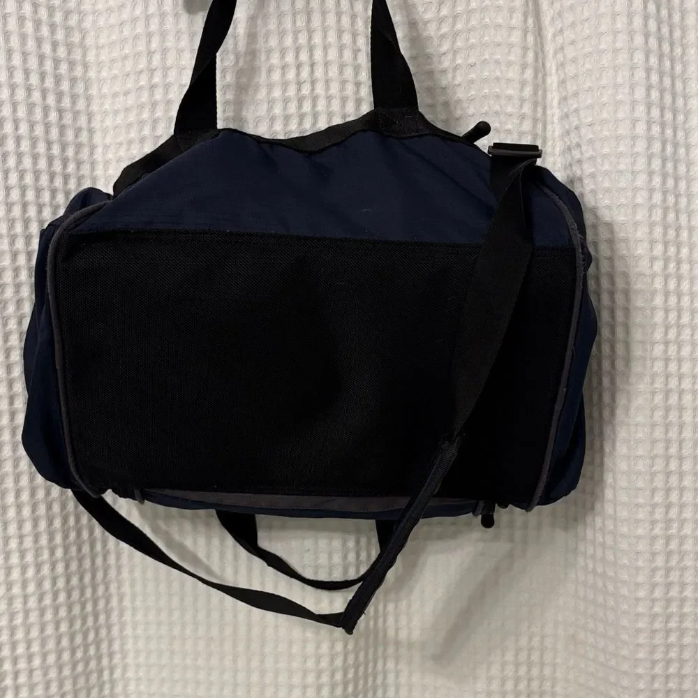 Eddie Bauer Men's Charcoal and Navy Duffel Bag